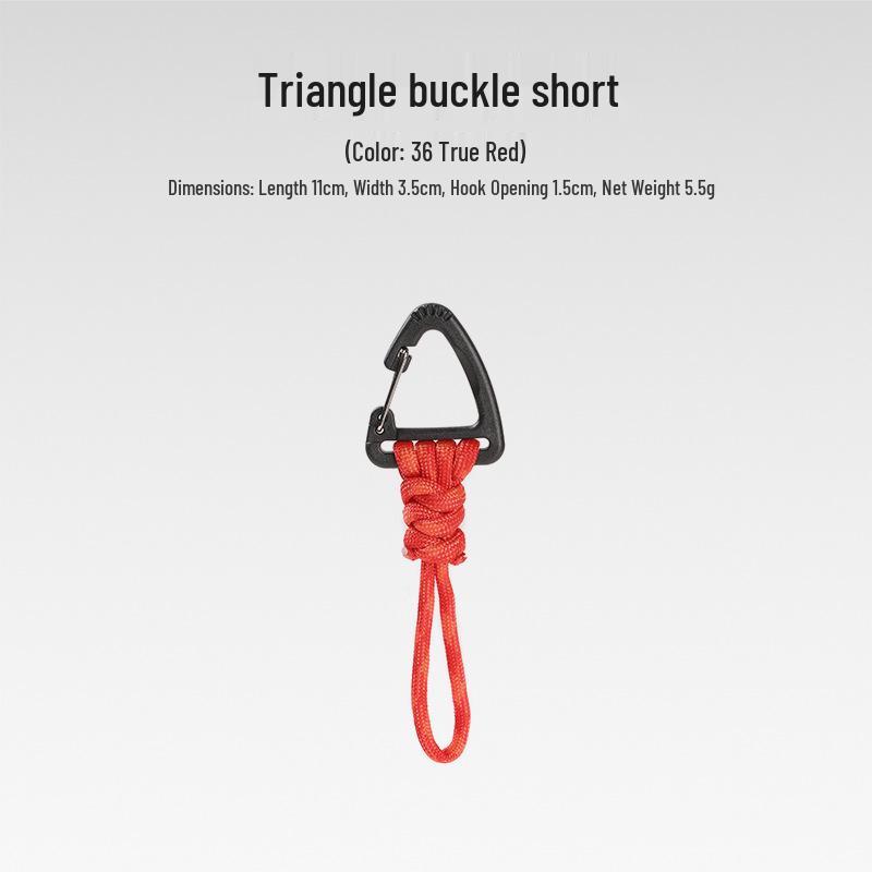 Sju-strängad Paracord Nyckelring Lanyard: Anti-förlust, Utomhuscamping, Multifunktionell med Karbinhake & Snabbspänne.