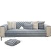 Plush Cushion Non-Slip High-Level Sofa Cover  New Cover Cloth Sofa Cushion Winter Thickened Striped Rabbit