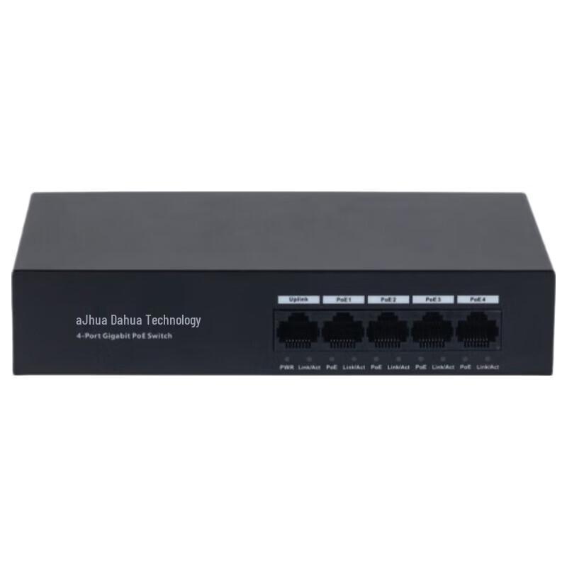 Dahua 4-Port Gigabit High-Power PoE Switch CN Plug (adapter Included)