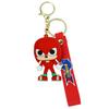  Porte-clés Vibrant Sonic The Hedgehog Dessin Animé Caoutchouc Porte-clés Accessoire Sac Voiture