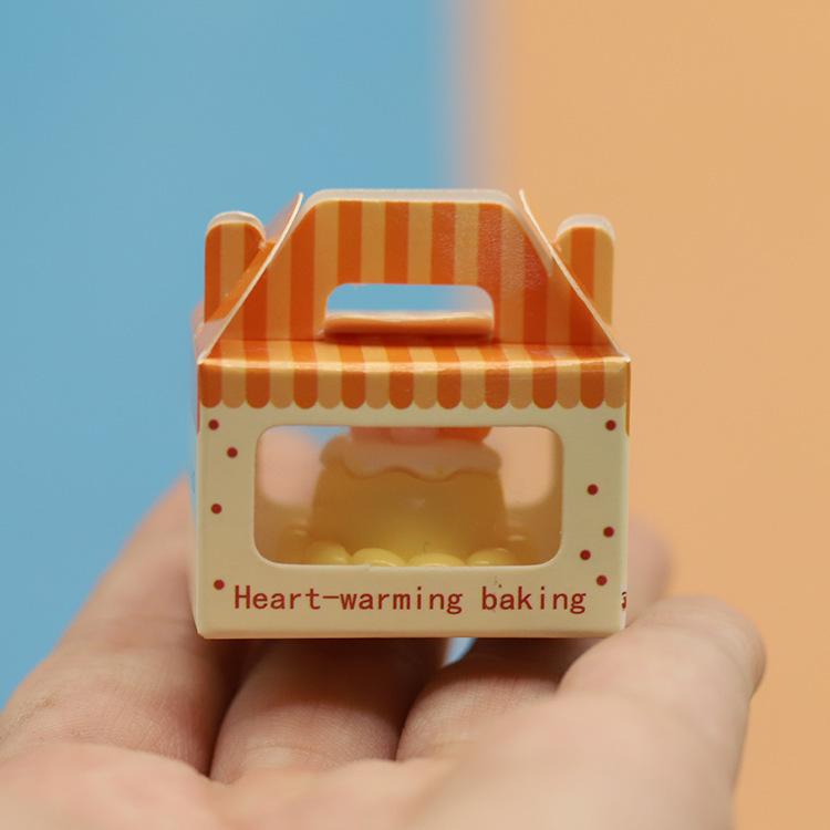 Good-Looking Simulation Mini Cake Toast Dessert Box 1:12 Doll House Scene Small Accessories Play House Small Toys