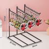Keychain Jewelry Display Stand - Small Accessories Rack for Earrings, Bracelets, and Necklaces