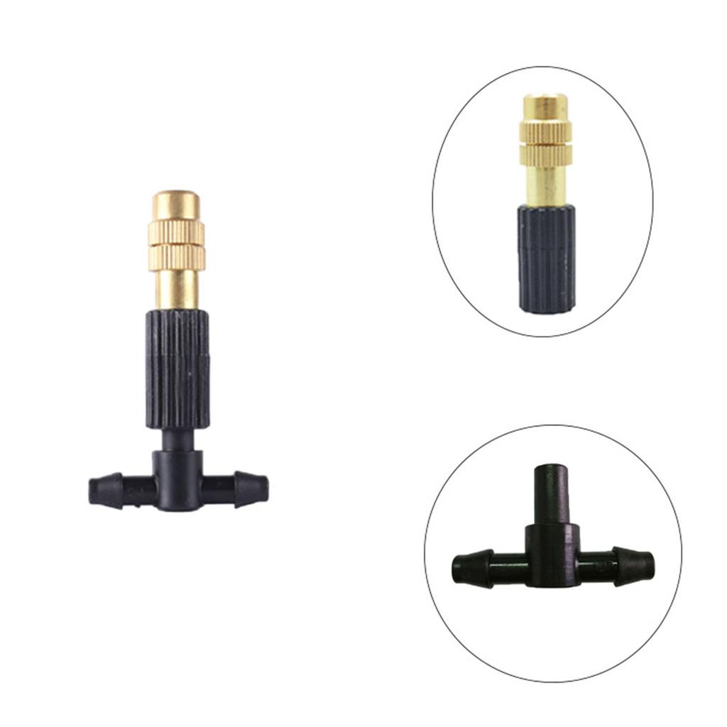 Detachable Metal Irrigation Sprinkler 10/20pcs Misting Nozzle Anti Corrosion Rust Proof Cooling Nozzle for W/ Tee Connec