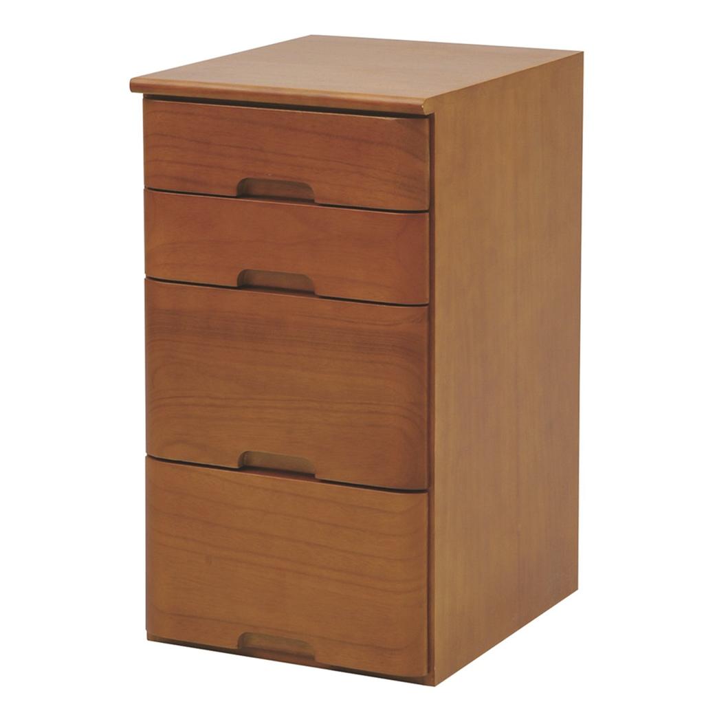 YAMAZEN Accessory Organizing Drawer Oak Brown (4 Tiers) MHK-4(OBR)M
