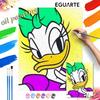 Daisy Duck Oil Painting Art Handmade Diy Painting Home Decoration Gift