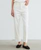 Nigaennikol Roll-Up Denim Cotton Pants_White