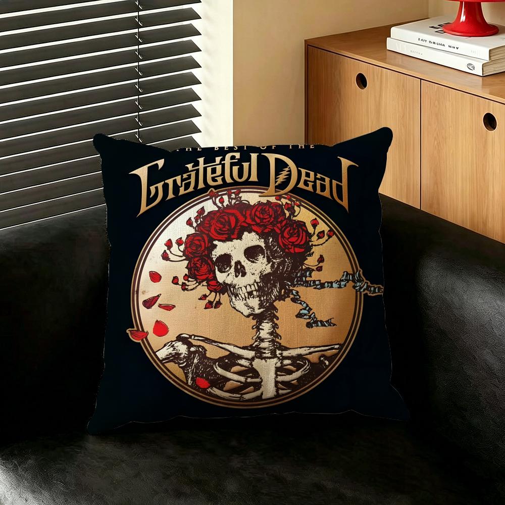 Band GGratefulDDead Cushion Cover Creative  pillowcases for interior decoration office living room home Car hot