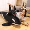 50/75cm Lebensechte Schwertwal Plüschtiere Gefüllte Orcinus Orca Fischpuppe Hai Cartoon Weiches Schlafkissen Kinder Mädchen Geschenk