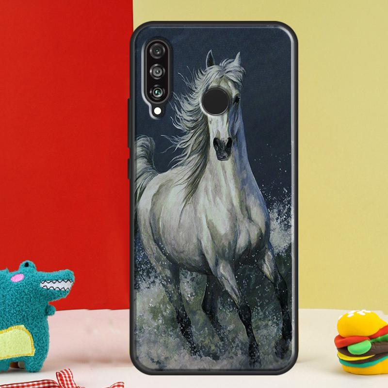 Horse Sketch For Huawei Nova 5T 9 10 SE 12i 12s 11i Y91 Y90 Y60 Y70 Y72 Y61 P60 P30 Pro P20 P40 Lite Case