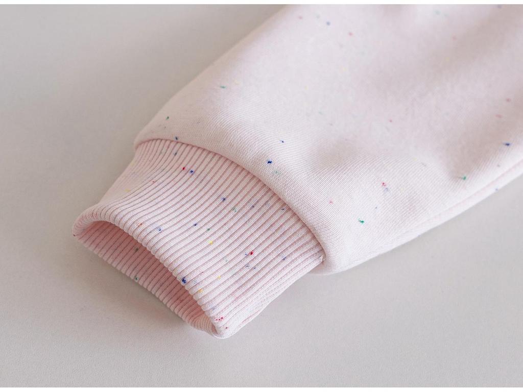 Children's Princess Style Lace Hem Sweatshirt - Spring/Autumn 2025, Solid Color, Round Neck Top