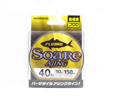SHIMANO CL-52N Soare Ajing Fluorocarbon-Schnur, 150 m, Größe 1,0, 4,0 lb, 442659