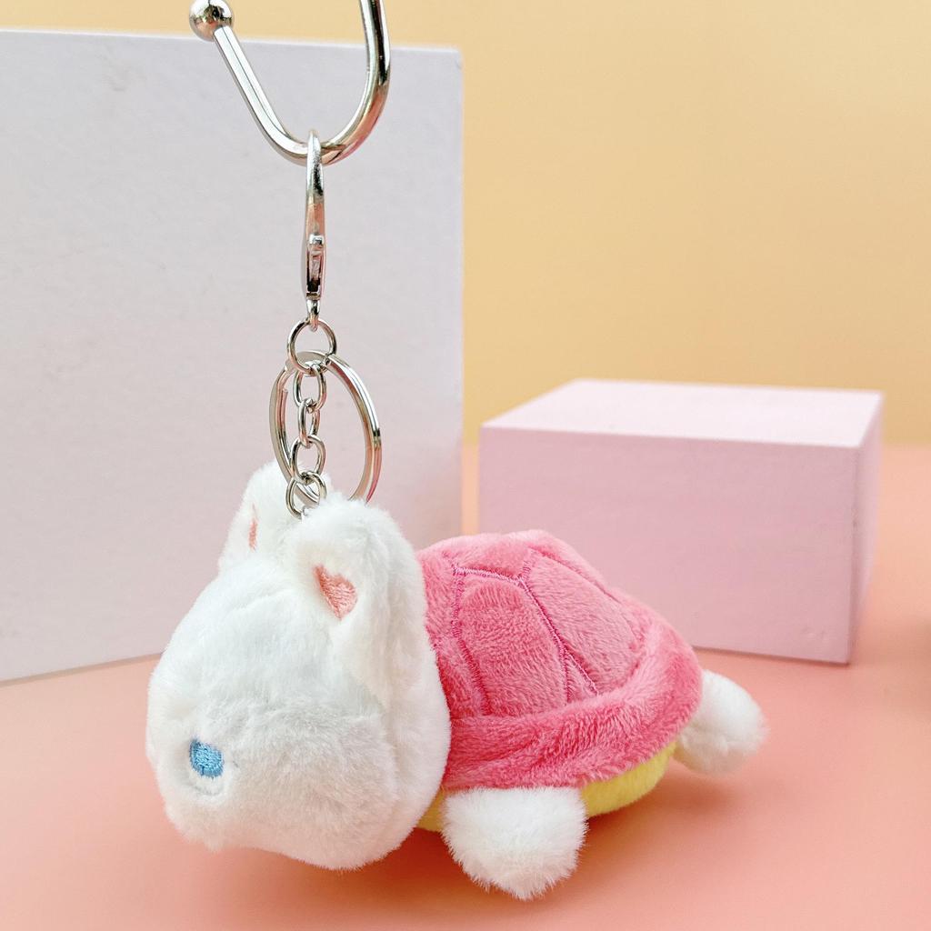 Niedliche Cartoon Schildkröte Hase Plüsch Schlüsselanhänger Anhänger Puppe