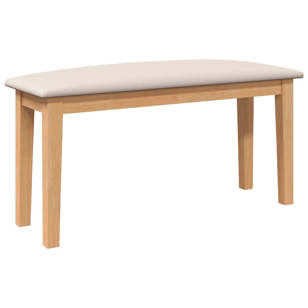 Bench 90 cm Solid Rubberwood