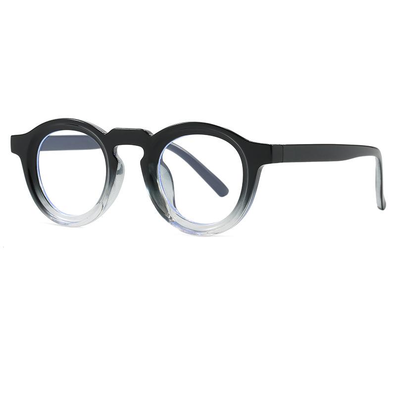 European Street Style Retro Oval Frame Anti-Blue Light Glasses