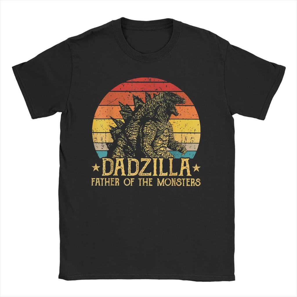 Minus One Vintage King Of Monsters T Shirt for Unisex Cotton TShirt Crewneck Godzilla Tees Short Sleeve Clothes Graphic Printed
