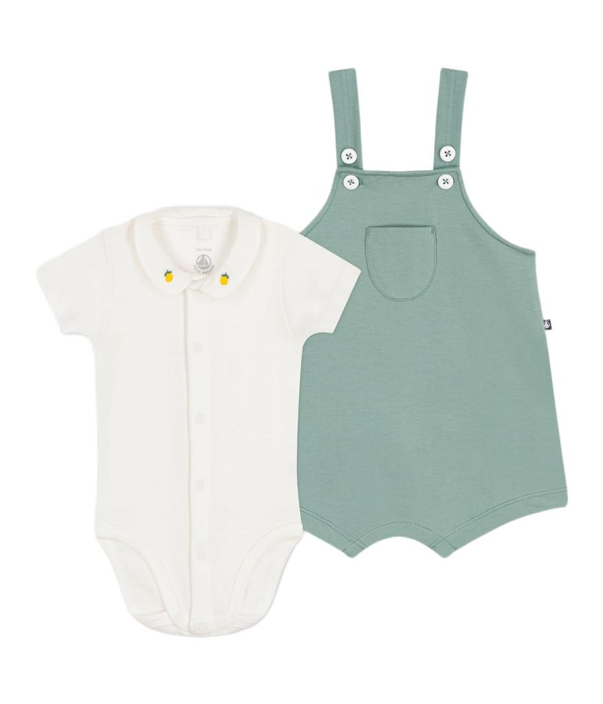 Baby Set A0DHJ Light Green 18 Months 81cm [Petit Bateau] 2-piece