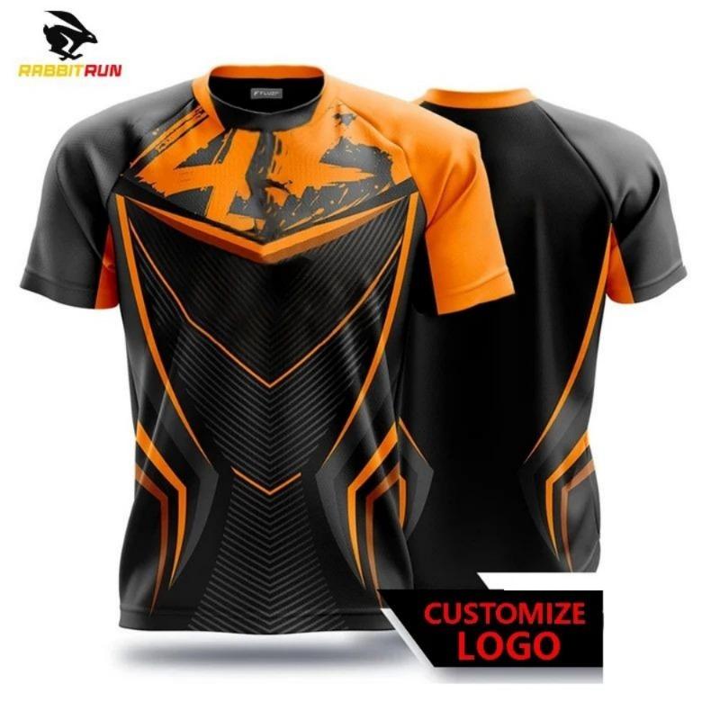Nuova t-shirt personalizzata da uomo con coniglio cartone animato, maniche corte stile street e tessuto ad asciugatura rapida confortevole