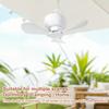 USB Rechargeable Ceiling Fan With Light Remote Control Portable Small Fan Lamp Ceiling Fans For Bedroom Dorm Camping Tent