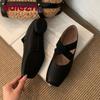 Fashion Fashion Shallow Women Ballet Flats Dance Shoes Spring Autumn Female Soft Footwear Square Toe Ladies Mary Janes Flats Shoes