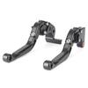 Mallofusa Motorcycle Brake Clutch Lever Set Adjuster Folding Telescopic 6 Level Adjustment Genuine Replacement