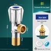 Household Full Copper 304 Stainless Steel Angle Valve for Kitchen & Bathroom – Cold & Hot Water Stop/Splitter Valve