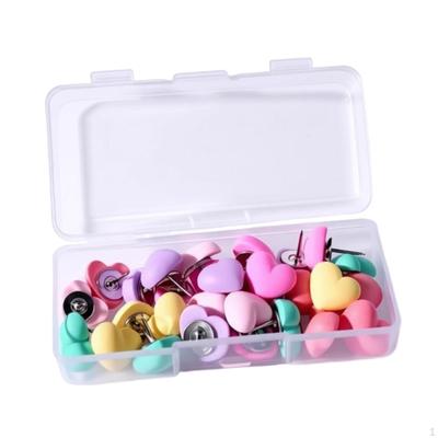 Heart Push Pins Organization Nails Posters Office Pictures School Decorative 20 Piece