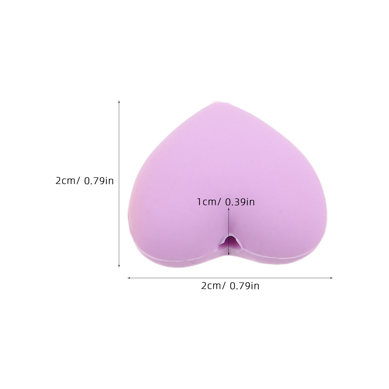 

12Pcs Silicone Knitting Needle Caps Heart Shape Knitting Needle Stopper Small Cute Point Protectors for Sweater Scarf Crochet