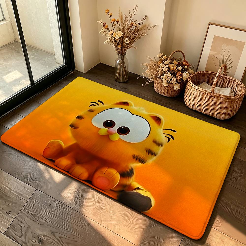 Anime-G-garfieldS Cute Carpet Bathroom Anti-slip Mat Door Mat Home Decoration Mat Entrance Door Mat Scratch-resistant Door Mat