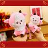 Soft Fluffy Year Of The Goat Plush Pendant With Lucky Blessing Embroidery For Spring Festival Decor New Year Gifts