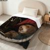 Paddington Print Flannel Blanket, High quality Comfortable for All Seasons, Home Decor, Warmth and Comfort, Perfect for Christmas Gifts