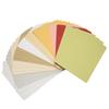 200Pcs Pearlescent Card Stock Assorted Colors Blank Metallic Cardstock Paper with Rounded Corners