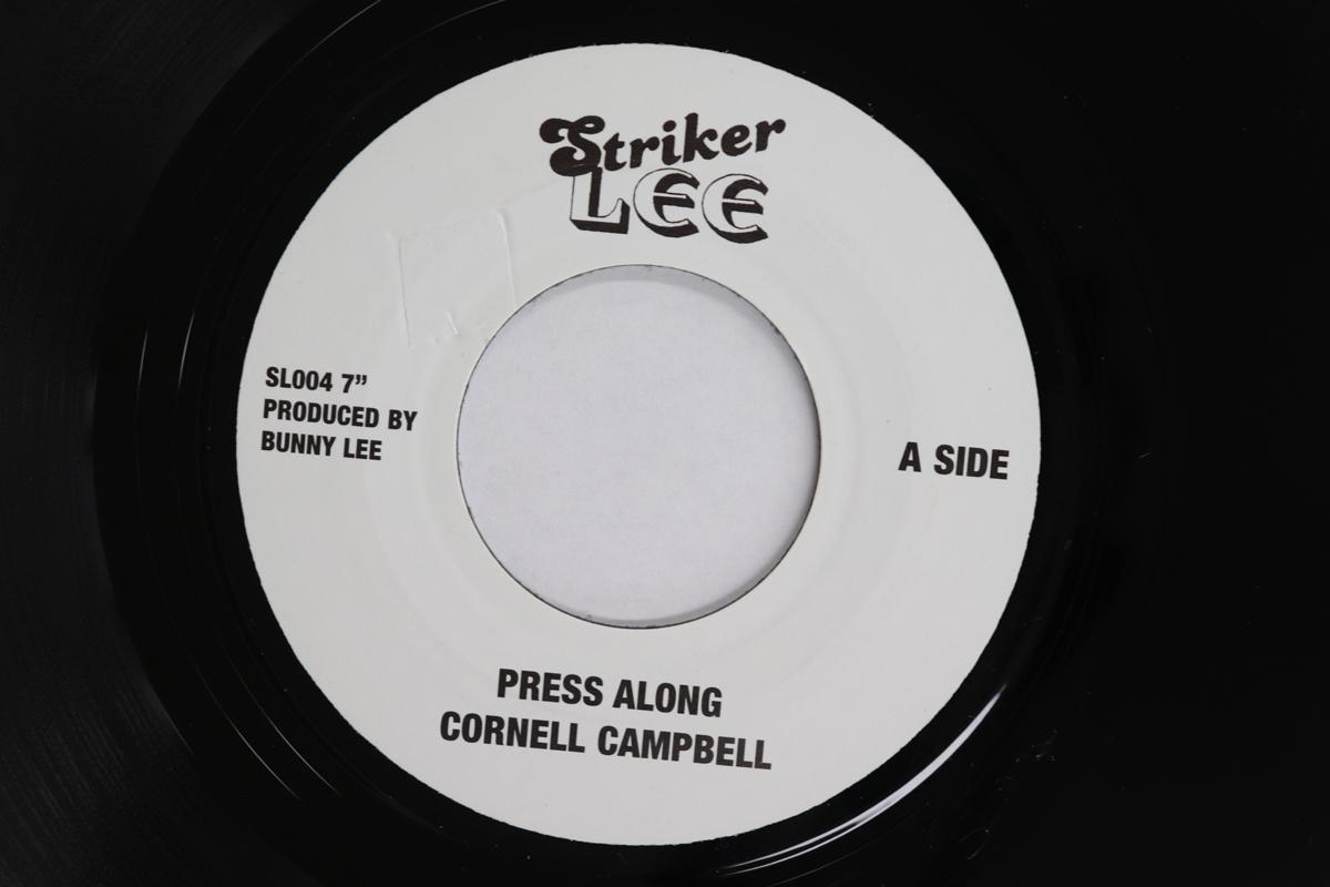 

7inch Record CORNELL CAMPBELL KING TUBBY Press Along Press Version SL004 Striker Lee 1975 UK Reggae Ska Dub Used