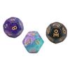 3pcs Resin Divination Dice Party Gathering Entertainment 12‑Sided Tarot Astrology Dice1#