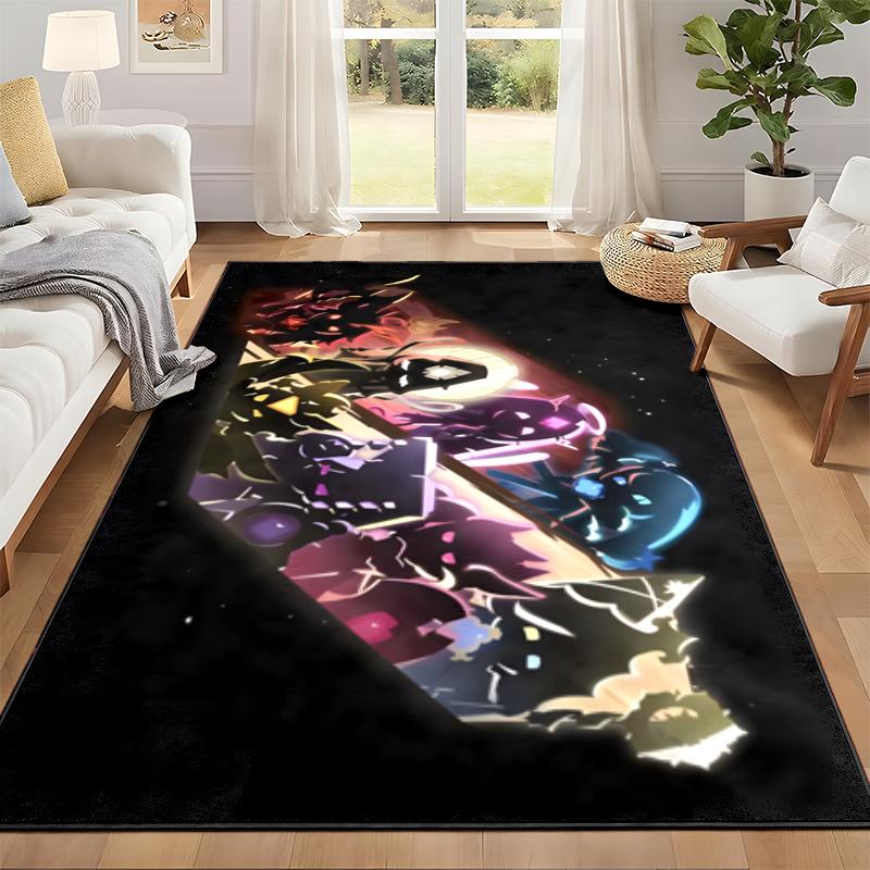 Cookie Run Kingdom Carpet Door Mat for Living Room or Bedroom Protective Mat Under Chair Office Decoration Christmas Gift Birthday Present