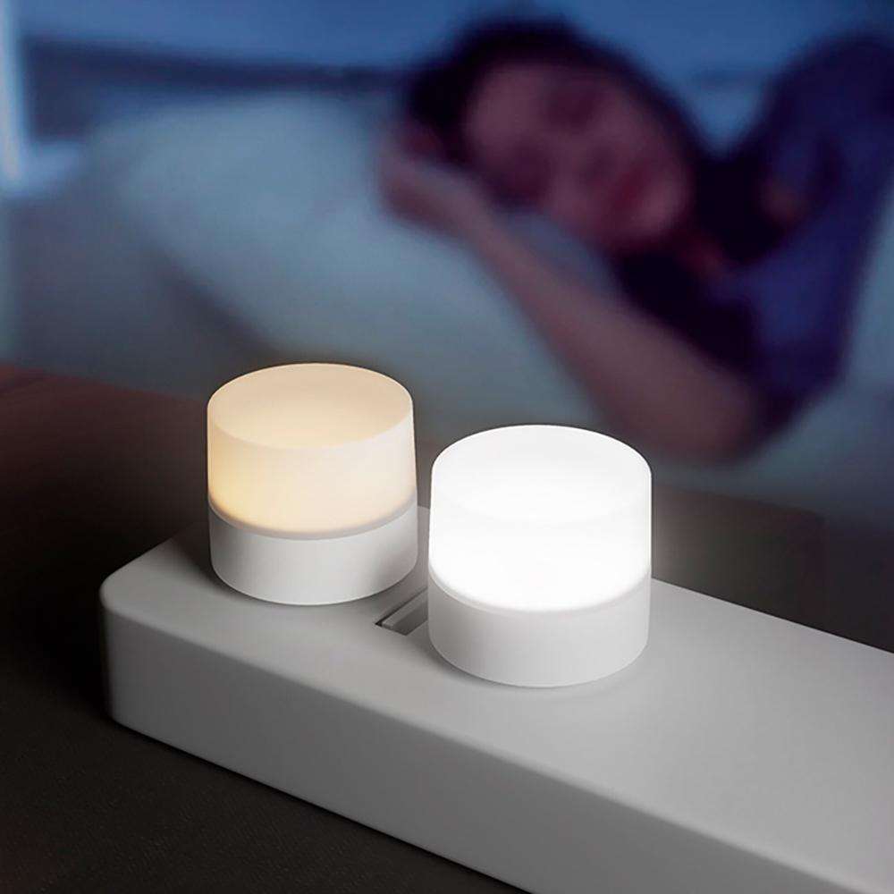 

10pcs USB Night Light Warm White LED Plug-In Light Bulb Portable Home Environment Light Energy-Saving Reading Night Light 10pcs