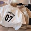 Korean Style Boys' Short Sleeve T-shirt - Summer 2024 Pure Cotton Toddler Top