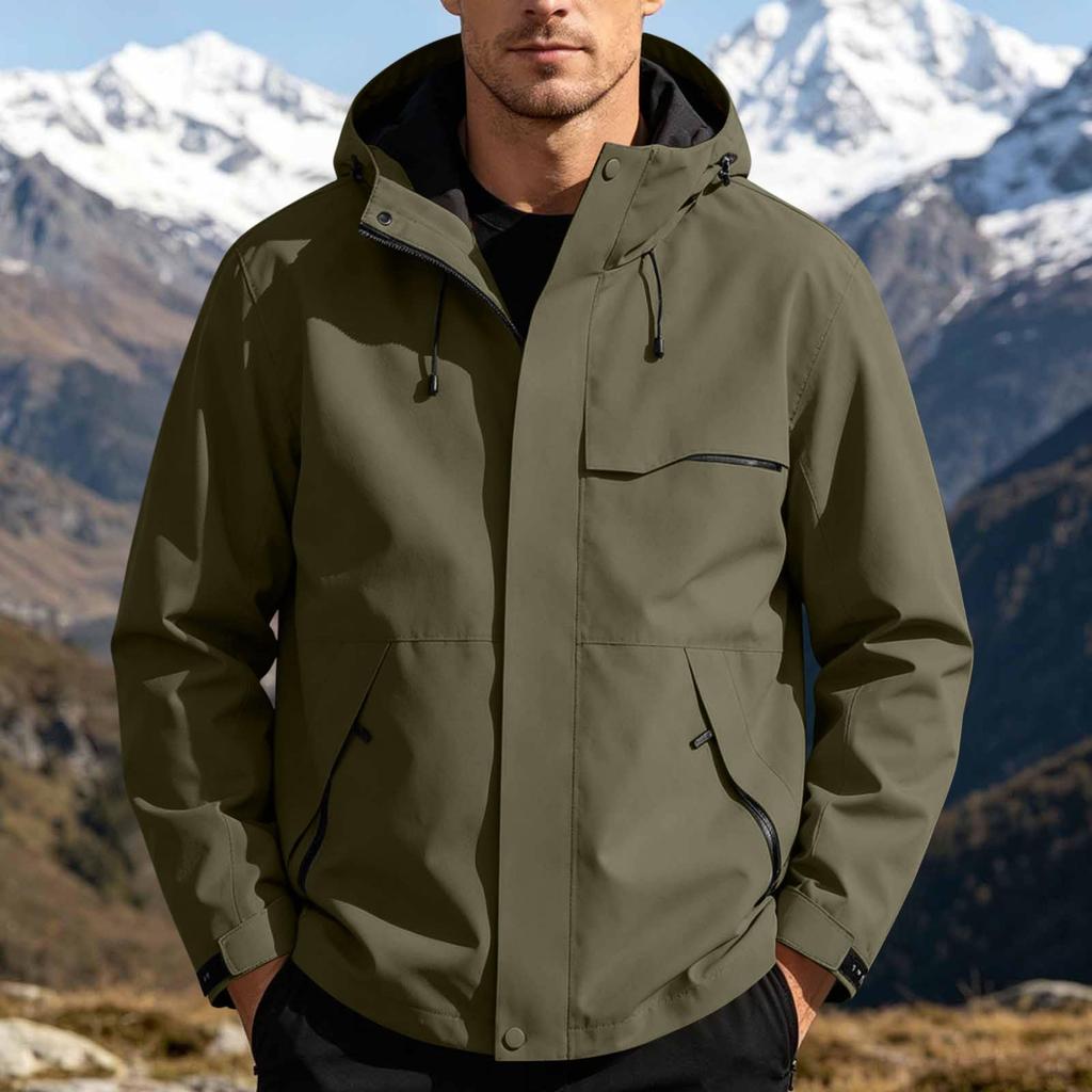 Men's Lightweight Outdoor Jacket Windproof for Spring and Fall Hiking