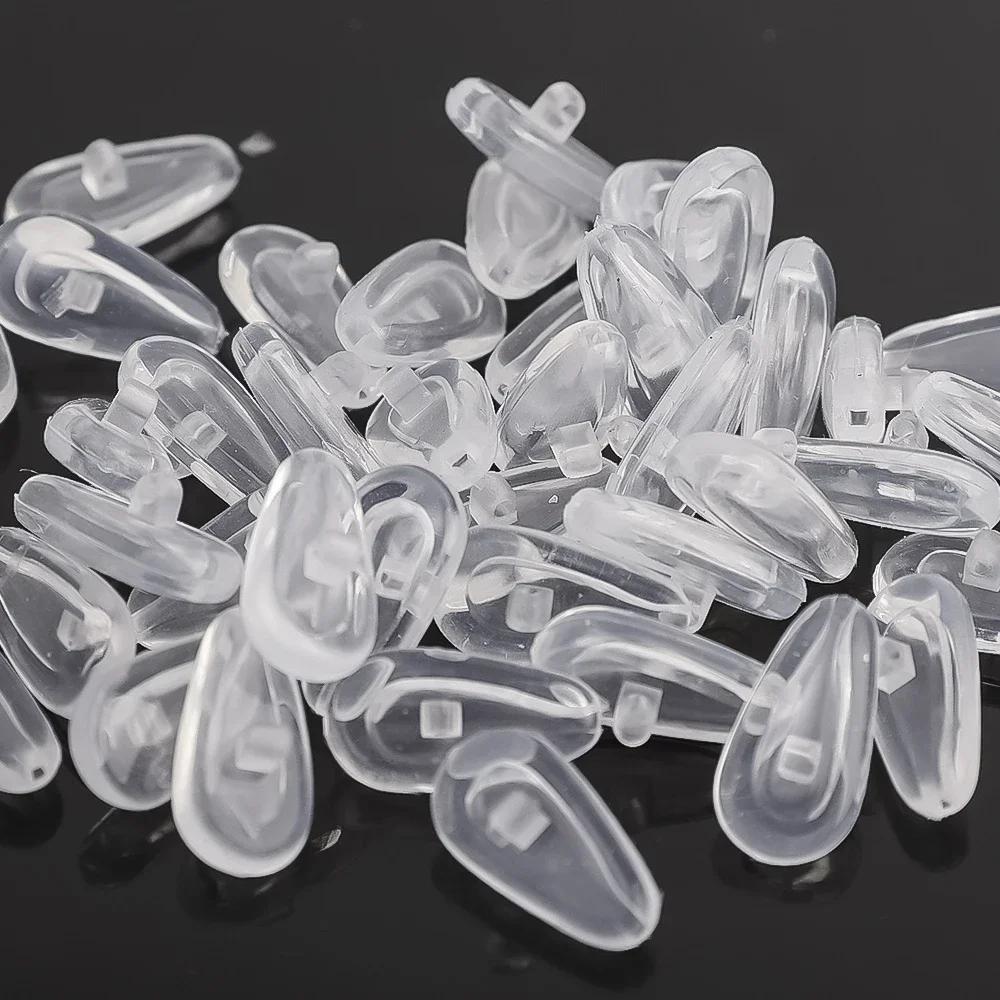 Eyeglasses Nose Pads with Screwdriver Soft Oval Silicone Air Chamber Glasses Anti-slip Nose Pad Screw Replacement Repair Tools