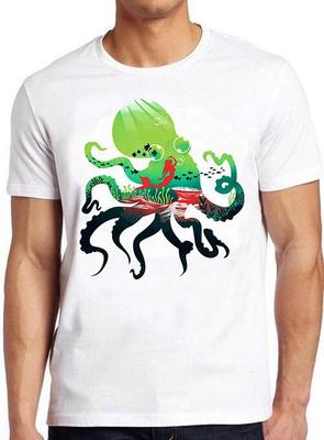Octopus Fishes Fish Mermaid Meme Sea Life Funny Vintage Gift Tee T Shirt M838