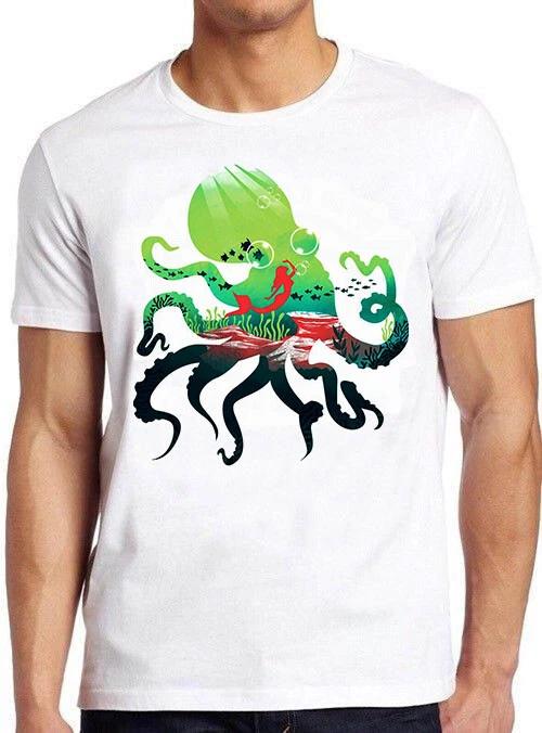 Octopus Fishes Fish Mermaid Meme Sea Life Funny Vintage Gift Tee T Shirt M838