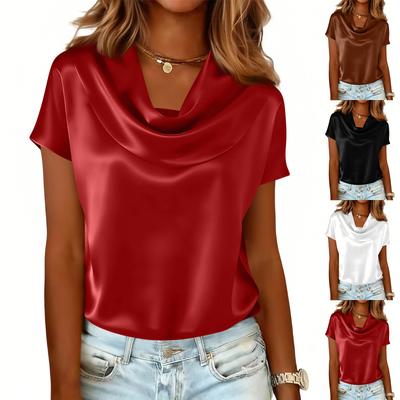 Women's Fashion Casual Color Casual Short-sleeved Top