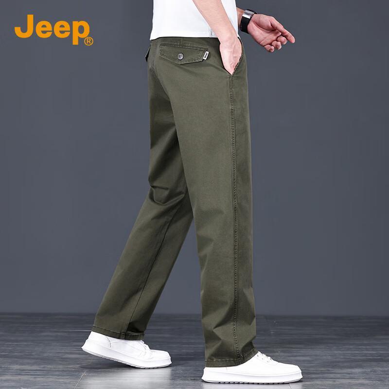 Jeep Men's Straight-Leg Casual Trousers