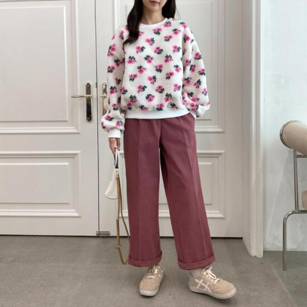 New Arrivals Open Run Avanli Women Dumble Flower Sweatshirt