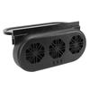 Solar Powered Car Exhaust Fan 5000RPM Air Circulation Vehicle Cooling Vent Fan with USB Interface