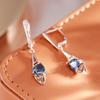 Drop Shape Colorful Zircon Long Pendant Earrings Women Vintage Personality Jewelry