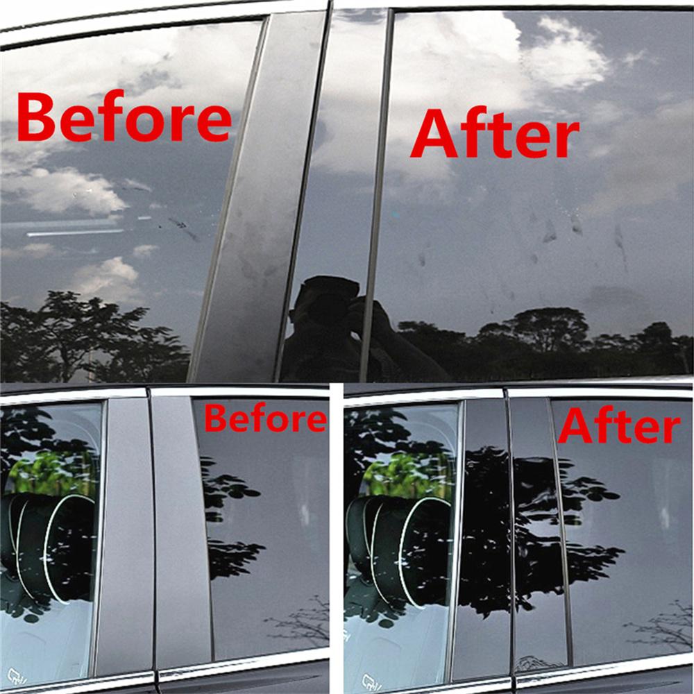 4pcs Door Trim B Pillar Posts Gloss Black Cover Fit For FORD F150 15-21