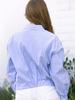 2024 New Arrival European & American Women's Striped Long Sleeve Versatile Fashion Shirt
