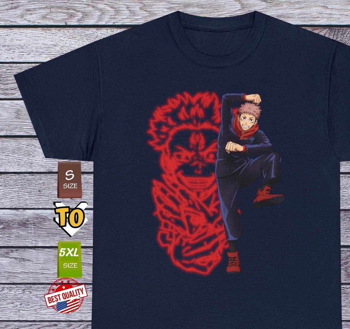 

Sukuna Itadori T Shirt Jujutsu Kaisen Anime Clothing Cosplay Manga Japanese Tee 2XL