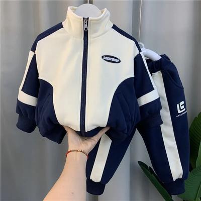 Spring and Autumn Boys' Sports Suit Children's Clothing Set Boys Casual Jackets and Pants Two-piece Set Sportswear