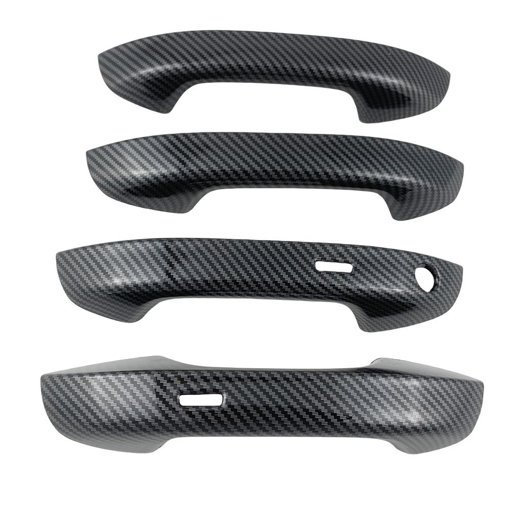 Glänzendes Schwarzes Auto Zubehör Carbon Türgriff Abdeckungen Zierleisten Paste Stil Für Volkswagen VW Golf 8 Mk8     2024